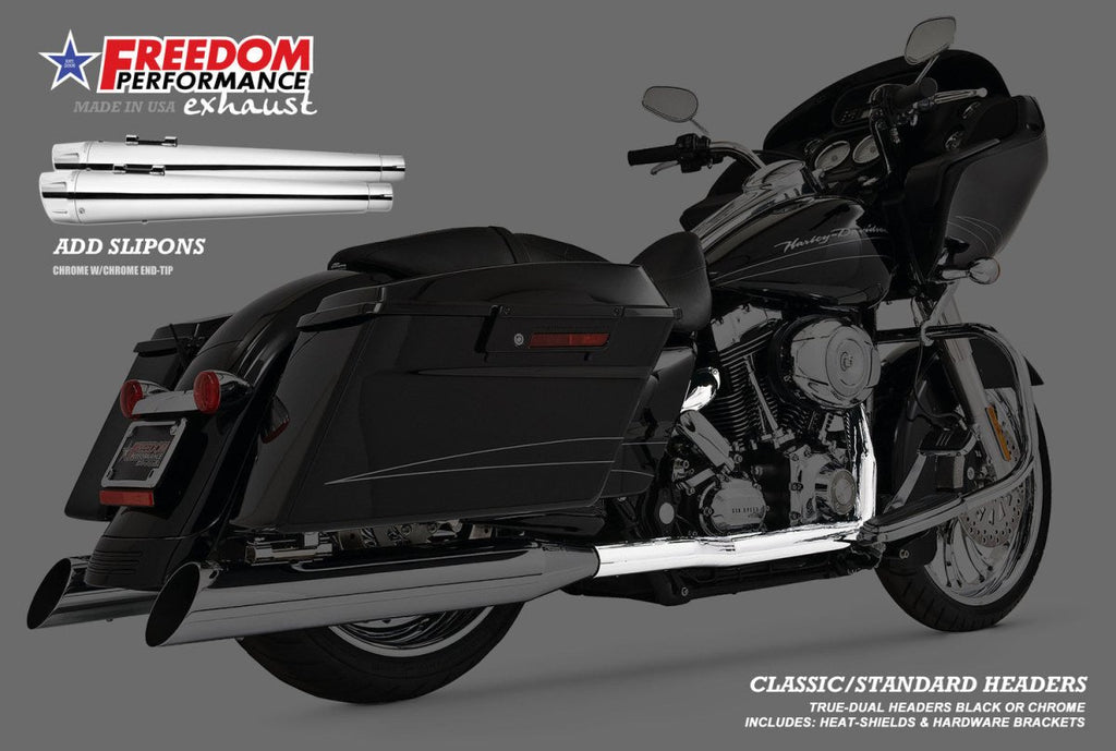 HARLEY TOURING CLASSIC TRUE - DUAL HEADERS - Cuztom Kraft