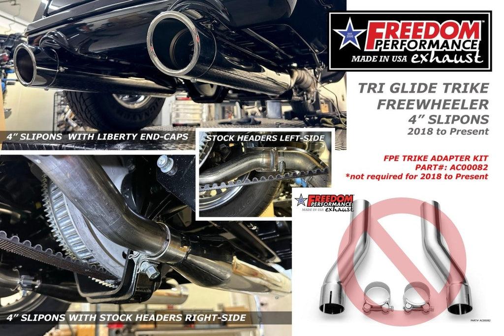 HARLEY TOURING/TRIKE 4.5" SLIP - ONS (SPECIAL ORDER) - Cuztom Kraft