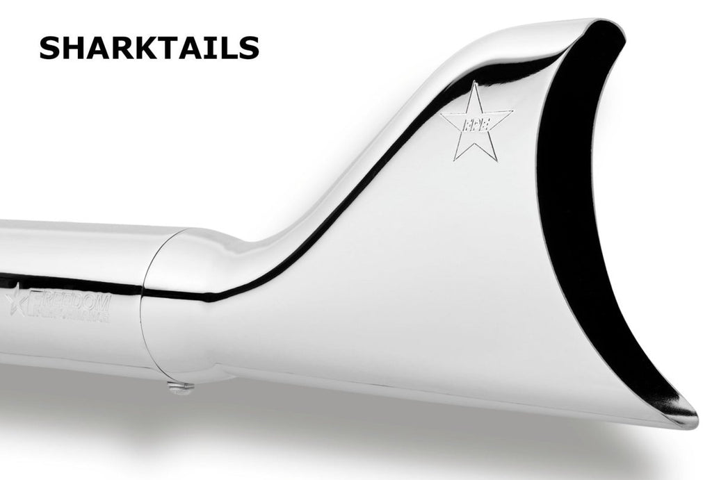 HARLEY TOURING/TRIKE SHARKTAIL 2.5" SLIP - ONS *FITS 95 - 16 YEARS ONLY* - AUS STOCK - Cuztom Kraft