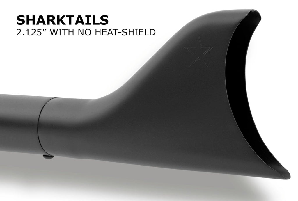 HARLEY TOURING/TRIKE SHARKTAIL 2.5" SLIP - ONS *FITS 95 - 16 YEARS ONLY* (SPECIAL ORDER) - Cuztom Kraft