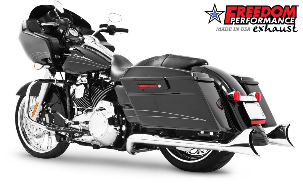 HARLEY TOURING/TRIKE SHARKTAIL 2.5" SLIP - ONS *FITS 95 - 16 YEARS ONLY* (SPECIAL ORDER) - Cuztom Kraft