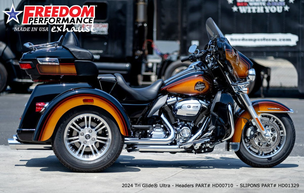 HARLEY TRIKE/FREEWHEELER RIGHT SIDE TUCK & UNDER & CLASSIC TRUE - DUAL HEADERS (SPECIAL ORDER) - Cuztom Kraft