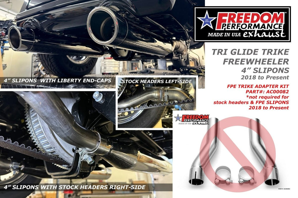 HARLEY TRIKE/FREEWHEELER RIGHT SIDE TUCK & UNDER & CLASSIC TRUE - DUAL HEADERS (SPECIAL ORDER) - Cuztom Kraft