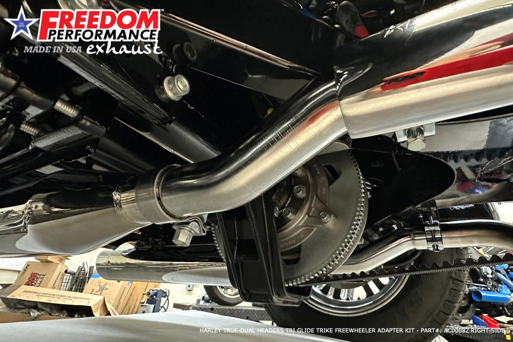 HARLEY TRIKE/FREEWHEELER RIGHT SIDE TUCK & UNDER & CLASSIC TRUE - DUAL HEADERS (SPECIAL ORDER) - Cuztom Kraft