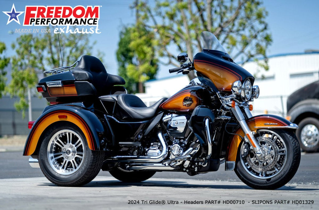 HARLEY TRIKE/FREEWHEELER RIGHT SIDE TUCK & UNDER & CLASSIC TRUE - DUAL HEADERS (SPECIAL ORDER) - Cuztom Kraft