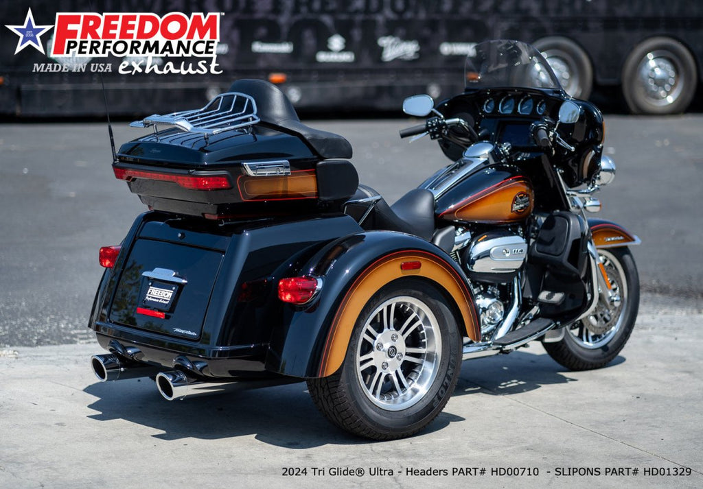 HARLEY TRIKE/FREEWHEELER RIGHT SIDE TUCK & UNDER & CLASSIC TRUE - DUAL HEADERS (SPECIAL ORDER) - Cuztom Kraft
