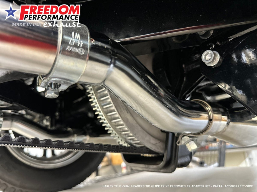 HARLEY TRUE - DUAL HEADERS TRI GLIDE TRIKE/FREEWHEELER ADAPTER KIT (SPECIAL ORDER) - Cuztom Kraft