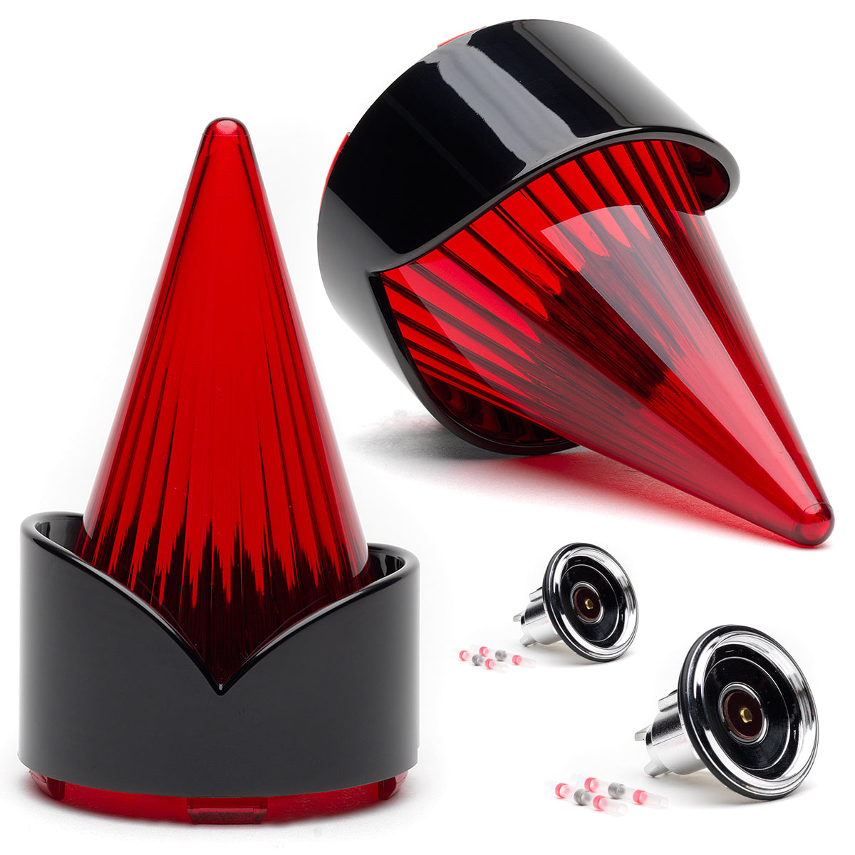 Red Afterburner Kit For Indian Motorcycles (Black Bezel)