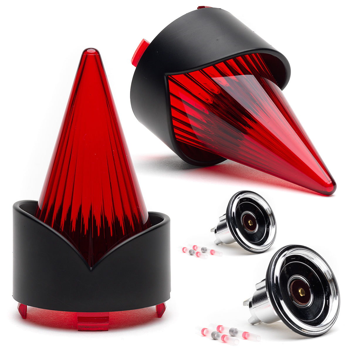 Red Afterburner Kit For Indian Motorcycles 2(Black Bezel)